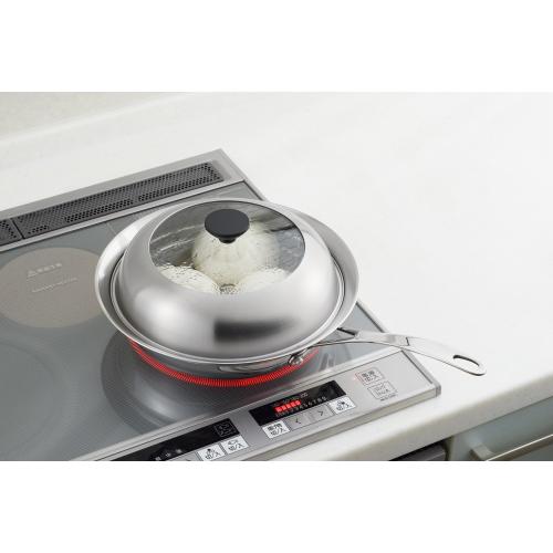 ＜ヨシカワ＞見える！フライパン用蒸し器 24～26cm用 YJ3212