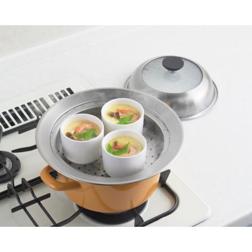 ＜ヨシカワ＞見える！お鍋用蒸し器 20-22cm YJ3626