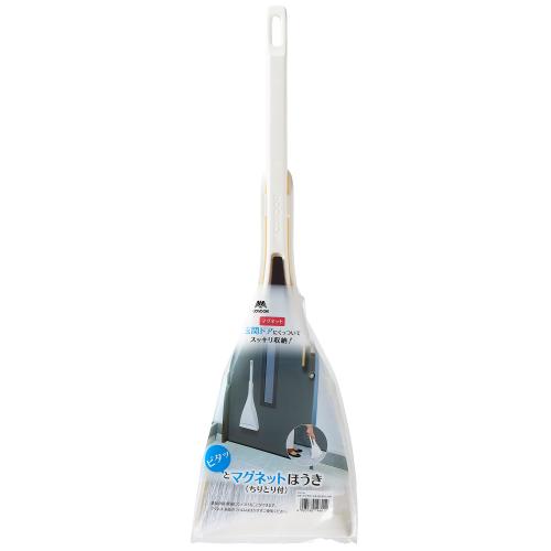 【日用雑貨】＜山崎産業＞コンドル ピタッとマグネットほうき（ちりとり付）