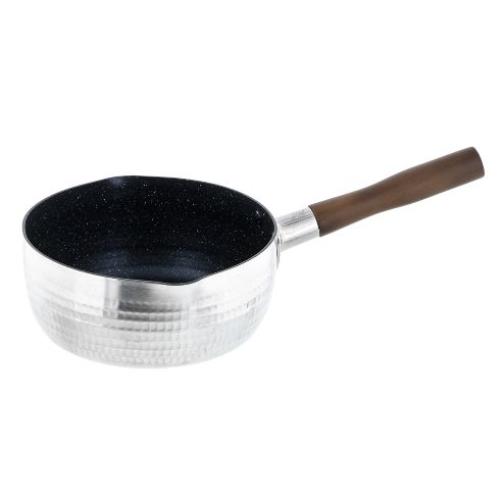 【日用雑貨】＜ベストコ＞好味槌目アルミ製ダイヤモンドマーブルＩＨゆきひら鍋18cm