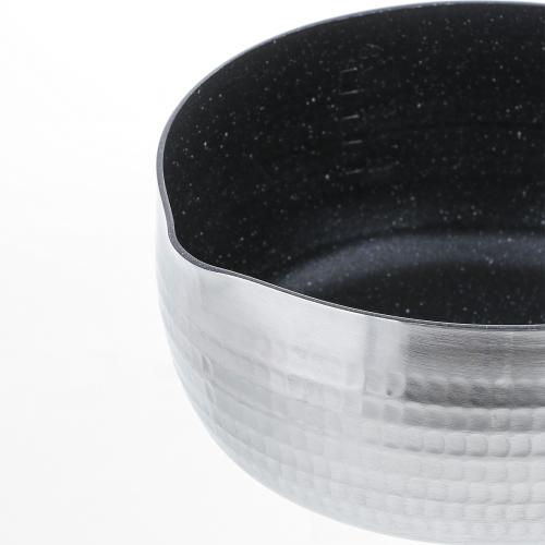 【日用雑貨】＜ベストコ＞好味槌目アルミ製ダイヤモンドマーブルＩＨゆきひら鍋18cm