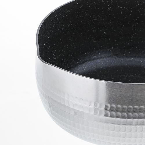 【日用雑貨】＜ベストコ＞好味槌目アルミ製ダイヤモンドマーブルＩＨゆきひら鍋20cm