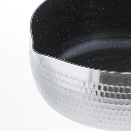 【日用雑貨】＜ベストコ＞好味槌目アルミ製ダイヤモンドマーブルＩＨゆきひら鍋22cm