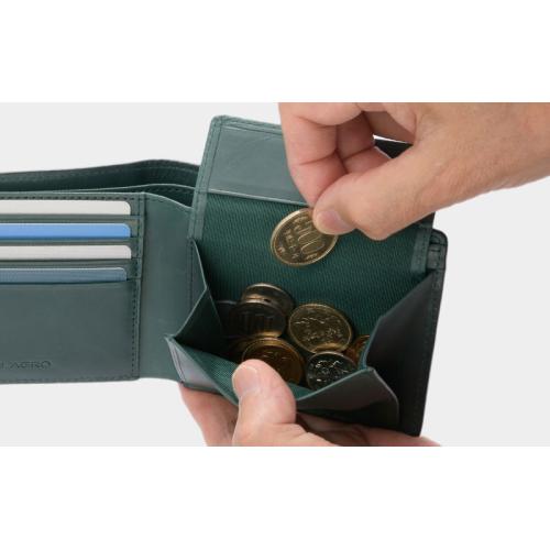 ＜ミラグロ＞姫路産ヌメゴート・二つ折り財布