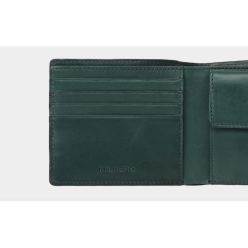 ＜ミラグロ＞姫路産ヌメゴート・二つ折り財布