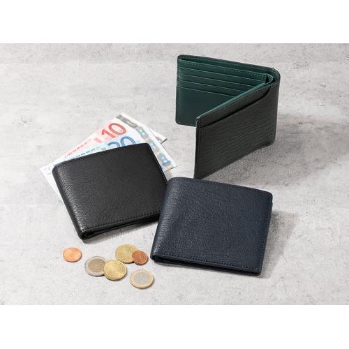 ＜ミラグロ＞姫路産ヌメゴート・二つ折り財布