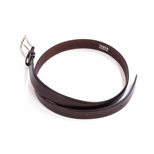 ＜タケオキクチ＞イタリアレザービジネスベルト