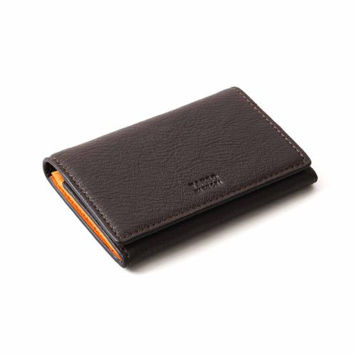 ＜タケオキクチ＞レスター 渡りマチ名刺入れ