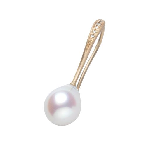 ＜HASUNA＞Bless ピアス ロング あこやパール