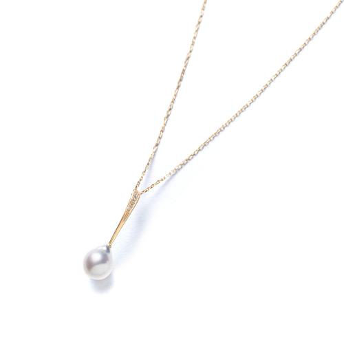 ＜HASUNA＞Bless ネックレス ショート あこやパール