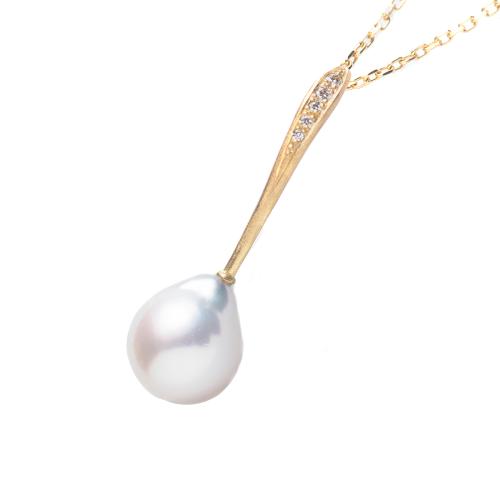 ＜HASUNA＞Bless ネックレス ショート あこやパール