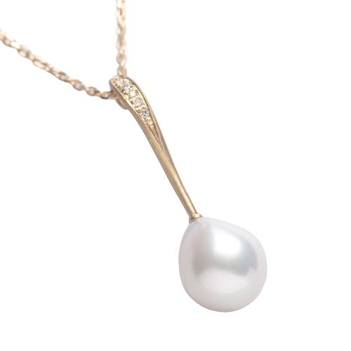 ＜HASUNA＞Bless ネックレス ロング あこやパール