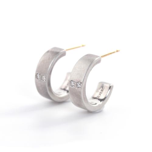 ＜HASUNA＞Steady フープピアス wide