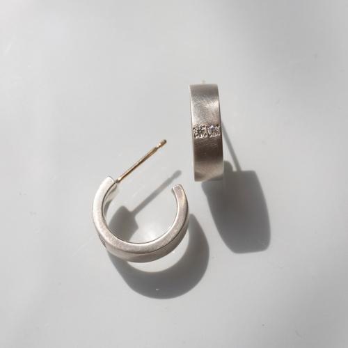 ＜HASUNA＞Steady フープピアス wide