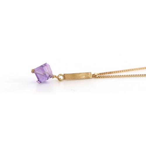 ＜HASUNA＞＊2月誕生石Signature ネックレス アメシスト