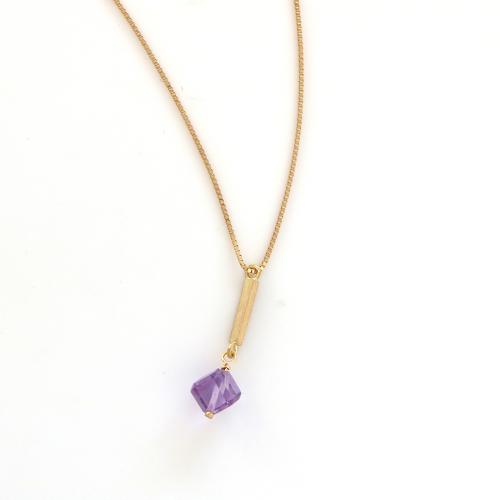＜HASUNA＞＊2月誕生石Signature ネックレス アメシスト