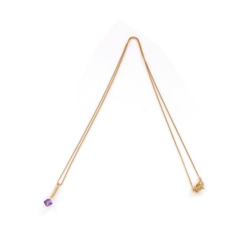 ＜HASUNA＞＊2月誕生石Signature ネックレス アメシスト