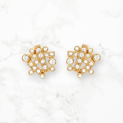 ＜グロッセ グラッセ＞Sparkler ラウンドピアス ゴールド