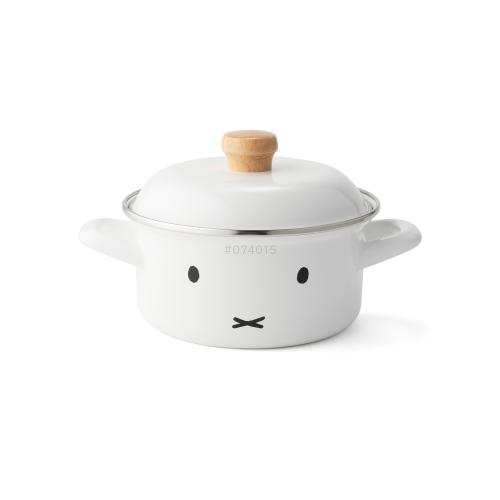 【日用雑貨】＜富士ホーロー＞ミッフィーフェイス15cm キャセロールMFF-15W