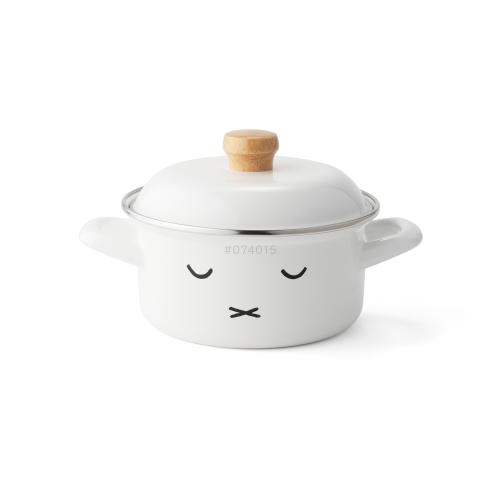 【日用雑貨】＜富士ホーロー＞ミッフィーフェイス15cm キャセロールMFF-15W