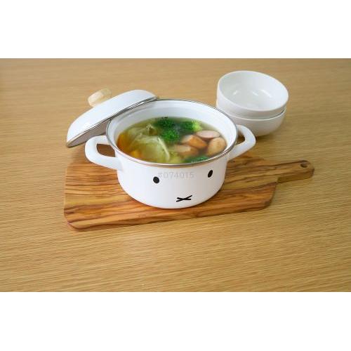 【日用雑貨】＜富士ホーロー＞ミッフィーフェイス15cm キャセロールMFF-15W