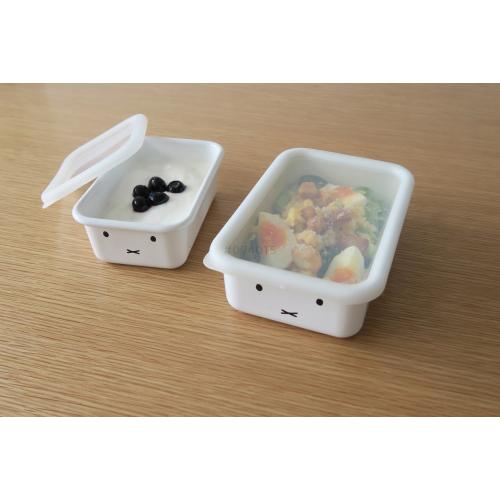 【日用雑貨】＜富士ホーロー＞ミッフィーフェイス浅型角容器2点セットMFF-2SM