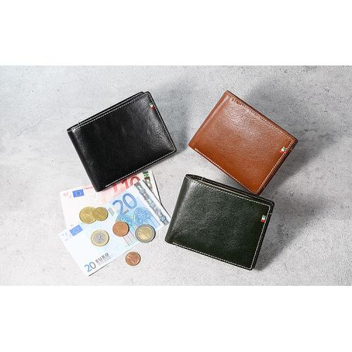 ＜ミラグロ＞タンポナートレザー・二つ折り財布