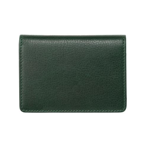 ＜ミラグロ＞牛革ソフトミリングレザー・通しマチ名刺入れ