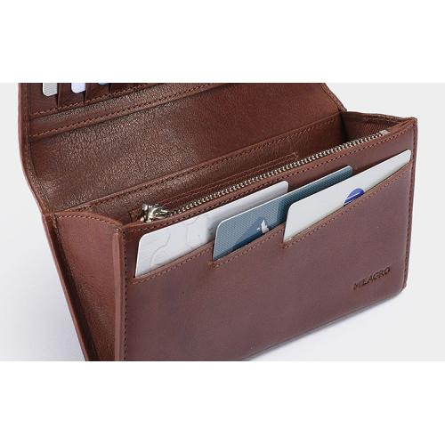 ＜ミラグロ＞牛革ソフトミリングレザー・長財布