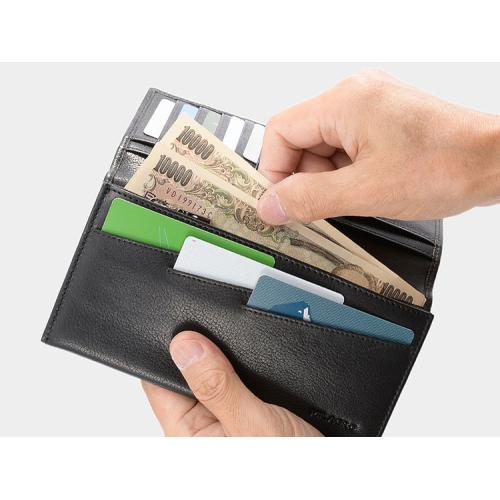 ＜ミラグロ＞牛革ソフトミリングレザー・長財布