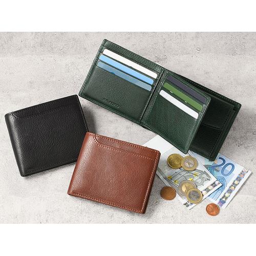 ＜ミラグロ＞牛革ソフトミリングレザー・二つ折り財布