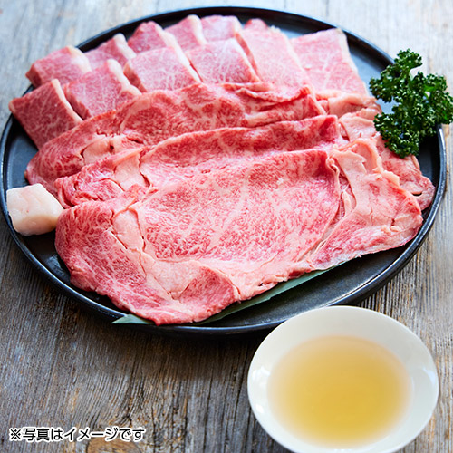 ＜焼肉の名門 天壇＞(京の肉ロース～薄切り大判～200ｇ・京の肉カルビ200ｇ（天壇特製もみダレ2/つけダレ1）)