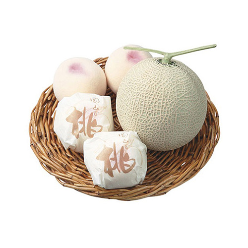 ＜静岡県産＞メロン＆＜岡山県産＞白桃【受注締め切り日：2026/7/25】