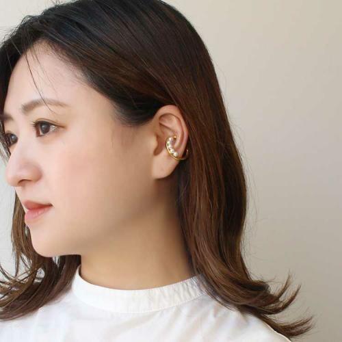 ＜アビステ＞サークルパールワンイヤカフ