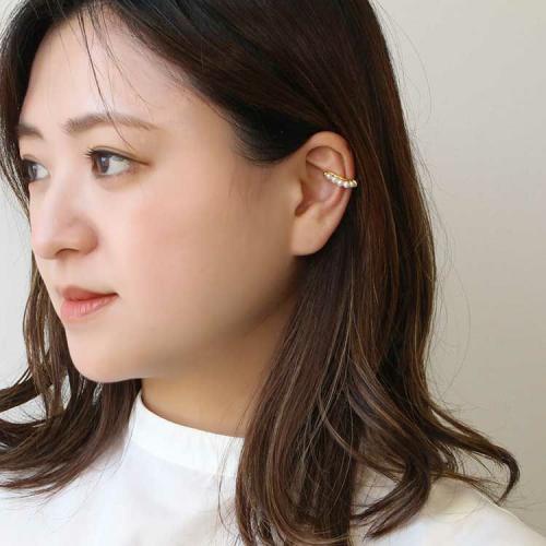 ＜アビステ＞ラインアップパールワンイヤカフ