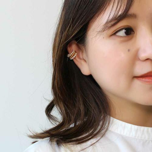 ＜アビステ＞ダブルラインアップワンイヤカフ