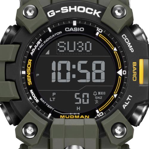 ＜カシオ＞G-SHOCK　MUDMAN　世界6局対応電波ソーラーウォッチ　GW-9500-3JF