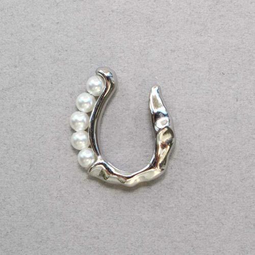 ＜アビステ＞ラインアップパールワンイヤカフ　シルバー