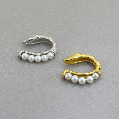 ＜アビステ＞ラインアップパールワンイヤカフ　シルバー