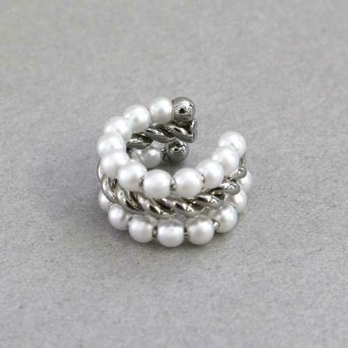 ＜アビステ＞ダブルラインアップワンイヤカフ　シルバー