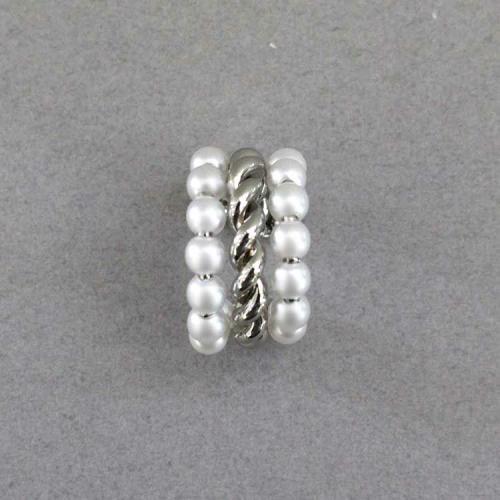 ＜アビステ＞ダブルラインアップワンイヤカフ　シルバー