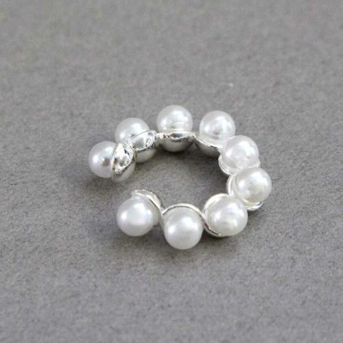 ＜アビステ＞パールワンイヤカフ　シルバー