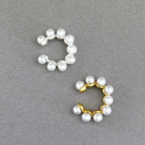 ＜アビステ＞パールワンイヤカフ　シルバー