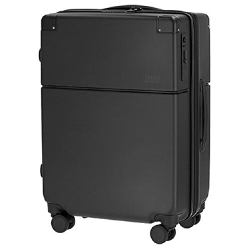 ＜TAKEO KIKUCHI＞ 前輪ストッパー ジッパーハードキャリー ポリカーボネイト100％ 55L(+9L)