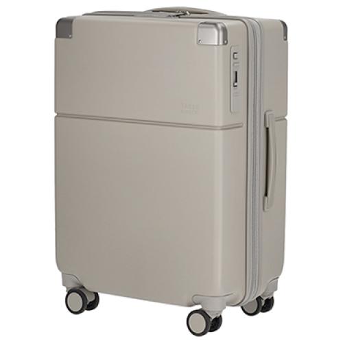 ＜TAKEO KIKUCHI＞ 前輪ストッパー ジッパーハードキャリー ポリカーボネイト100％ 55L(+9L)