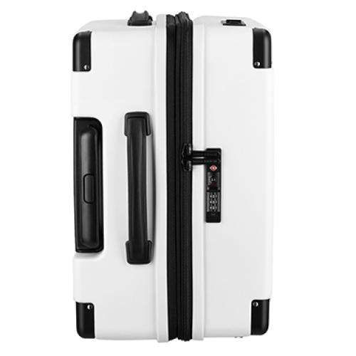 ＜TAKEO KIKUCHI＞ 前輪ストッパー ジッパーハードキャリー ポリカーボネイト100％ 55L(+9L)