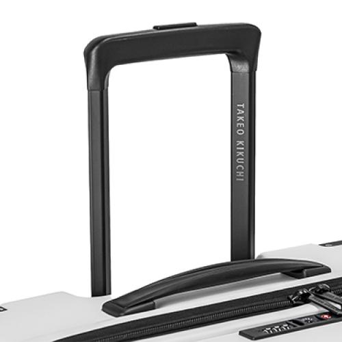 ＜TAKEO KIKUCHI＞ 前輪ストッパー ジッパーハードキャリー ポリカーボネイト100％ 55L(+9L)