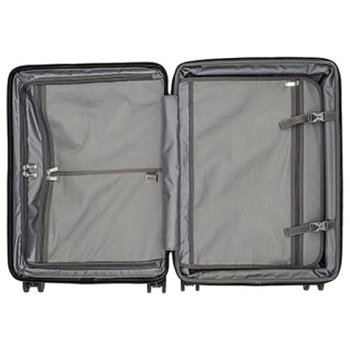 ＜TAKEO KIKUCHI＞ 前輪ストッパー ジッパーハードキャリー ポリカーボネイト100％ 55L(+9L)