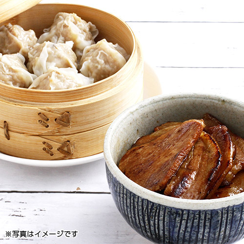 豚丼の具と豚肉しゅうまい