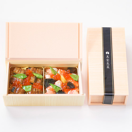 〈美食良菜〉浜名湖産鰻と海老蟹のちらし寿司